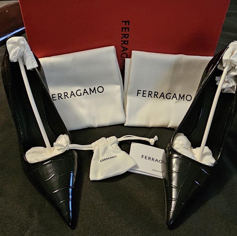 Ferragamo Eva X5 Pointed Toe Pump